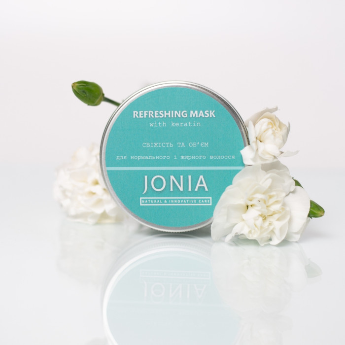 Міні версія - Натуральна маска для жирного волосся REFRESHING 100 ml JONIA